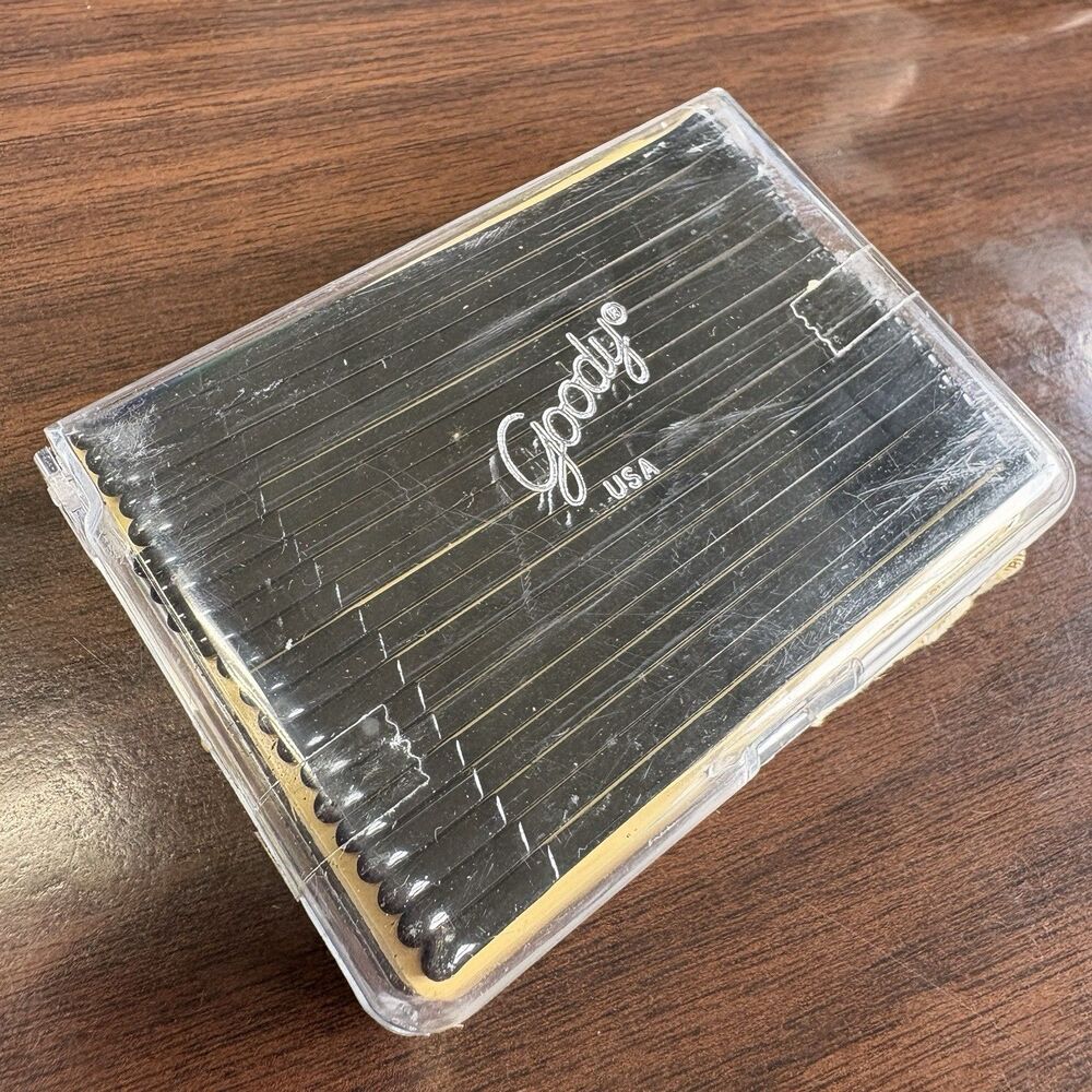 Vintage 1988 Goody Black Ball Tip Roller Bobby Pins